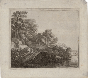Lot 5216, Auction  117, Vlieger, Simon de, Der Weg zur bewaldeten Anhöhe