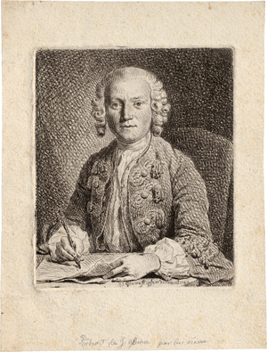 Lot 5249, Auction  117, Glume, Johann Gottlieb, Selbstbildnis zeichnend