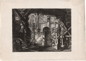 Lot 5282, Auction  117, Piranesi, Giovanni Battista, Der Pfeiler mit den Ketten