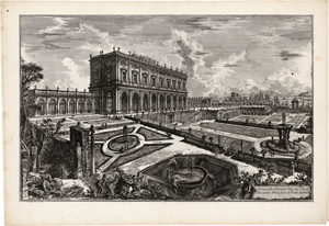 Lot 5289, Auction  117, Piranesi, Giovanni Battista, Veduta della Villa ... Alessandro Albani fuori di Porta Salaria