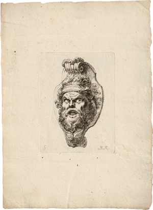 Lot 5305a, Auction  117, Rode, Christian Bernhard, Masken von sterbenden Kriegern im Hofe des Berliner Zeughauses