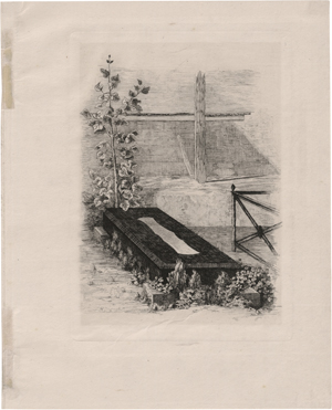 Lot 5359, Auction  117, Meryon, Charles - nach, Tombeau de Meryon à Charenton Saint Maurice