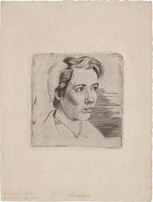 Lot 5378, Auction  117, Schäffer, Eugen Eduard, Studienkopf (Bildnis Maisonneuve)