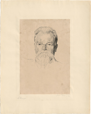 Lot 5402, Auction  117, Greiner, Otto, Bildnis von Max Klinger in Leipzig