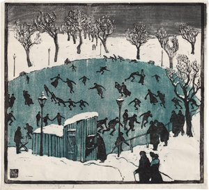 Lot 5406, Auction  117, Klemm, Walther, "Eislaufplatz"