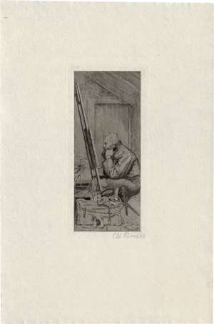 Lot 5411, Auction  117, Klinger, Max, Der Künstler in der Dachstube