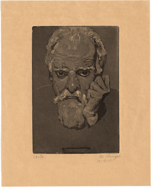 Lot 5412, Auction  117, Klinger, Max, Selbstbildnis
