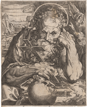 Lot 5463, Auction  117, Carracci, Agostino, Der hl. Hieronymus