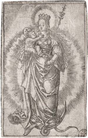Lot 5478, Auction  117, Deutsch, 16. Jh. . Mondsichelmadonna