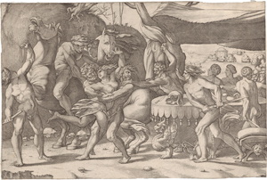 Lot 5676, Auction  117, Vico, Enea - nach, Lapithen im Kampf gegen die Kentauren, die Hippodameia rauben wollen
