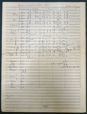 Lot 2897, Auction  118, Jeremias, Otakar, Musikmanuskript 1938