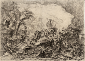 Lot 5270, Auction  118, Piranesi, Giovanni Battista, Das Capriccio mit dem Triumphbogen