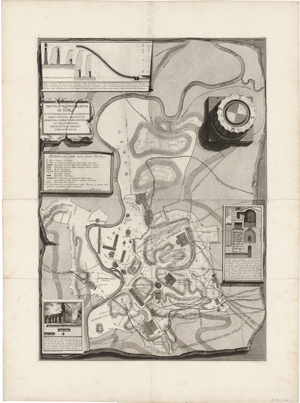 Lot 5271, Auction  118, Piranesi, Giovanni Battista, Tavola Topografica di Roma