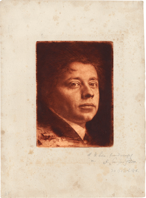 Lot 5340, Auction  118, Stauffer-Bern, Karl, Peter Halm, Bildnis im Dreiviertelprofil nach rechts