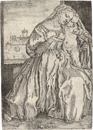 Lot 5414, Auction  118, Beham, Barthel, Die Heilige Jungfrau mit dem Papagei