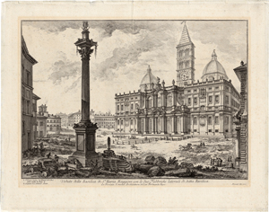 Lot 5566, Auction  118, Piranesi, Giovanni Battista, Veduta della Basilica di Sta Maria Maggiore ... di detta Basilica