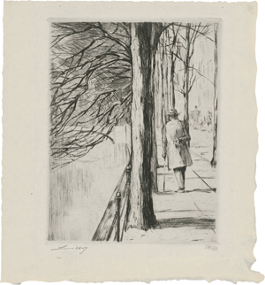 Lot 7226, Auction  118, Ury, Lesser, Spaziergänger am Landwehrkanal