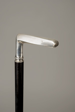 Lot 2335, Auction  119, Spazierstock, Spazierstock mit geradem Silberhaken