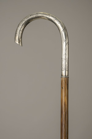 Lot 2336, Auction  119, Spazierstock, Spazierstock mit ziseliertem Silber-Rundhaken