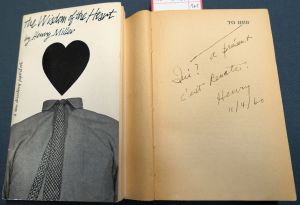 Lot 3409, Auction  119, Miller, Henry, Tropic of Capricorn (Widmungsexemplar) 