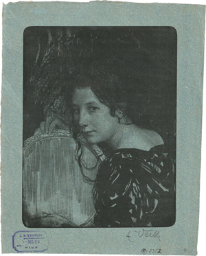 Lot 5408, Auction  119, Veith, Eduard, Junge Frau mit Spiegel
