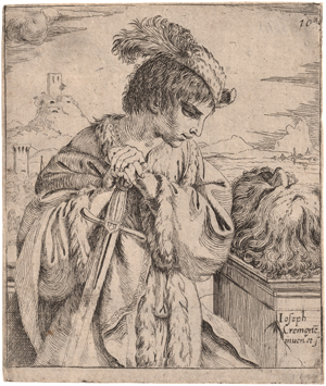 Lot 5442, Auction  119, Caletti, Giuseppe, David, den Kopf des Goliath betrachtend