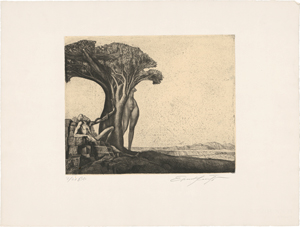 Lot 7104, Auction  119, Fuchs, Ernst, Gespräch mit der Schlange