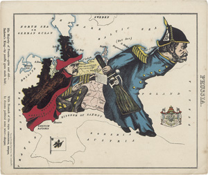 Lot 315, Auction  120, Lancaster, Lilian, "His Majesty of Prussia". Karikatur in Farblithographie auf Karton. 