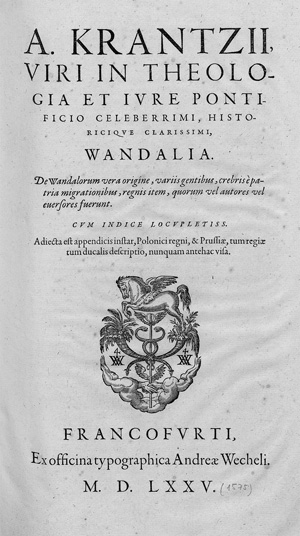 Lot 1082, Auction  120, Krantz, Albert, Saxonia (und Wandalia als Beiband)