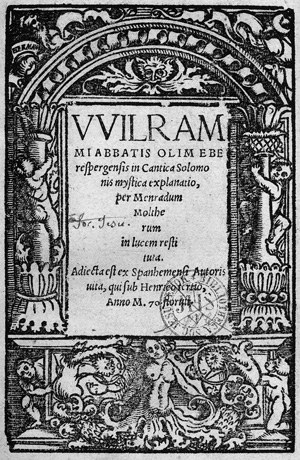 Lot 1122, Auction  120, Williram von Ebersberg und Molther, Menrad - Hrsg., In Cantica Salomonis mystica