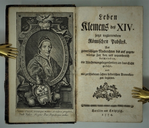 Lot 1146, Auction  120, Caraccioli, Louis Antoine, Leben Klemens des XIV.