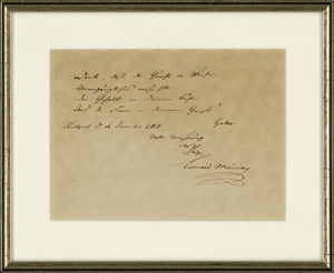 Lot 2352, Auction  120, Mörike, Eduard, Albumblatt 1838