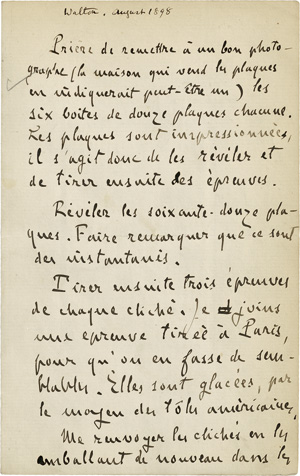 Lot 2382, Auction  120, Zola, Émile, Brief 1898