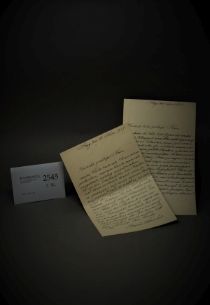 Lot 2545, Auction  120, Konrád, Edmond, 2 Briefe an Tilla Durieux