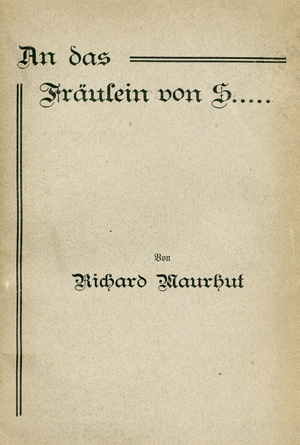 Lot 3807, Auction  120, Traven, B., An das Fräulein von S.....