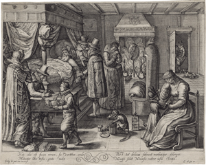 Lot 5200, Auction  120, Passe d. J., Crispijn de, Der Reiche im Krankenbett