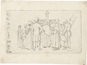 Lot 5301, Auction  120, Chodowiecki, Daniel Nikolaus, Die Neujahrwunschverkäuferin