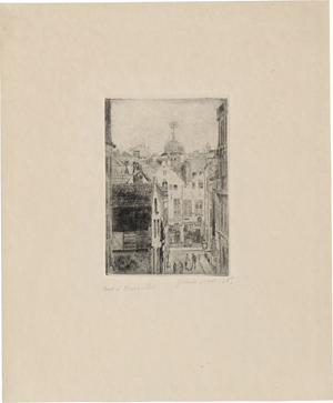 Lot 5464, Auction  120, Ensor, James, Rue du Bon Secours à Bruxelles