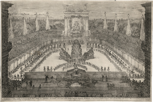 Lot 5519, Auction  120, Bella, Stefano della, Il mondo festeggiante: Reiterfest zur Hochzeit von Prinz Cosimo III. de' Medici