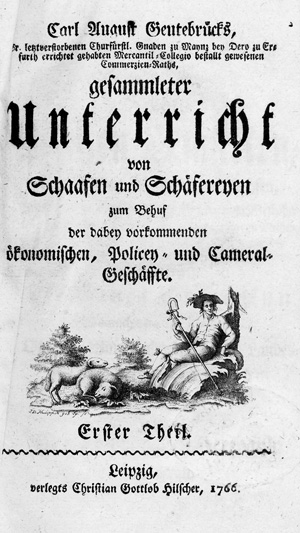Lot 278, Auction  121, Geutebrück, Carl August, Gesammleter Unterricht von Schafen und Schäfereyen 