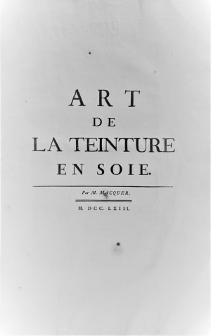 Lot 298, Auction  121, Macquer, Pierre Joseph, Art de la teinture en soie