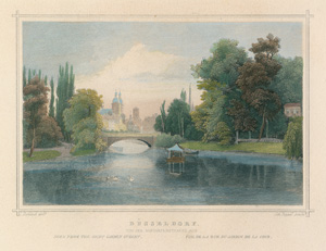 Lot 1156, Auction  121, Poppel, Johann, Düsseldorf von der Hofgartenstrasse aus