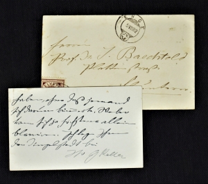 Lot 2389, Auction  121, Keller, Gottfried, Billet an Jakob Baechtold