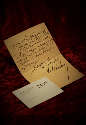 Lot 2418, Auction  121, Werner, Anton von, Brief über Victor von Scheffel