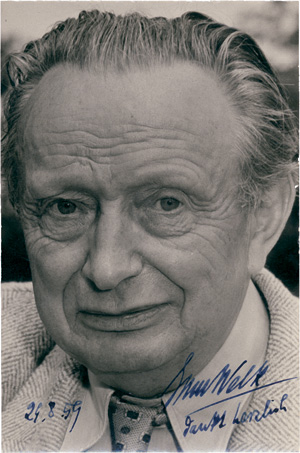 Lot 2441, Auction  121, Welk, Ehm, Brief an Claus Clauberg + Beilagen