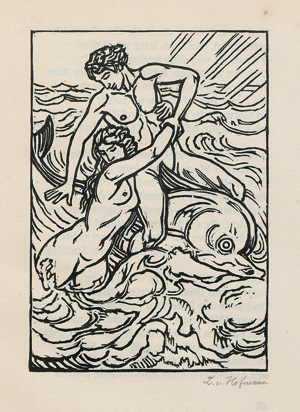 Lot 3212, Auction  121, Hauptmann, Gerhart und Hofmann, Ludwig von - Illustr., Die Blaue Blume