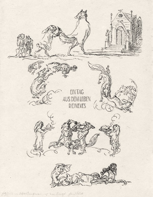 Lot 3457, Auction  121, Bangemann, Oskar, Ein Tag aus dem Leben Reinekes