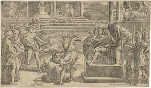 Lot 5039, Auction  121, Caraglio, Jacopo, Das Martyrium der hll. Paulus und Petrus