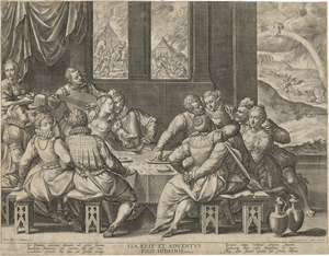 Lot 5184, Auction  121, Sadeler I, Johannes, Die Menschheit vor dem Jüngsten Gericht