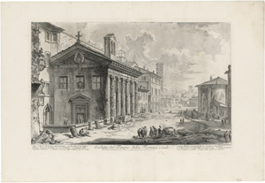 Lot 5278, Auction  121, Piranesi, Giovanni Battista, Veduta del Tempio della Fortuna virile